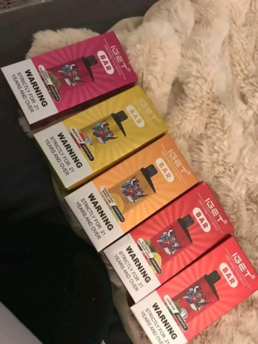 Click to view full screen IGET Bar 3500 Puffs- 5 pack Multiple flavors photo review