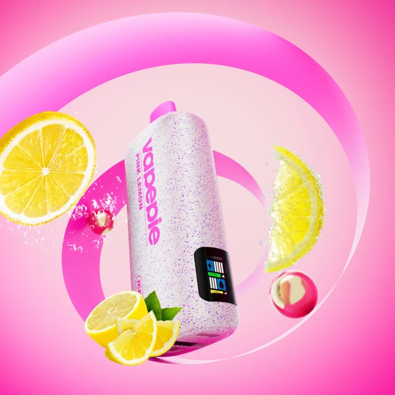 Vapepie Powergo 9800 Puffs Pink Lemon