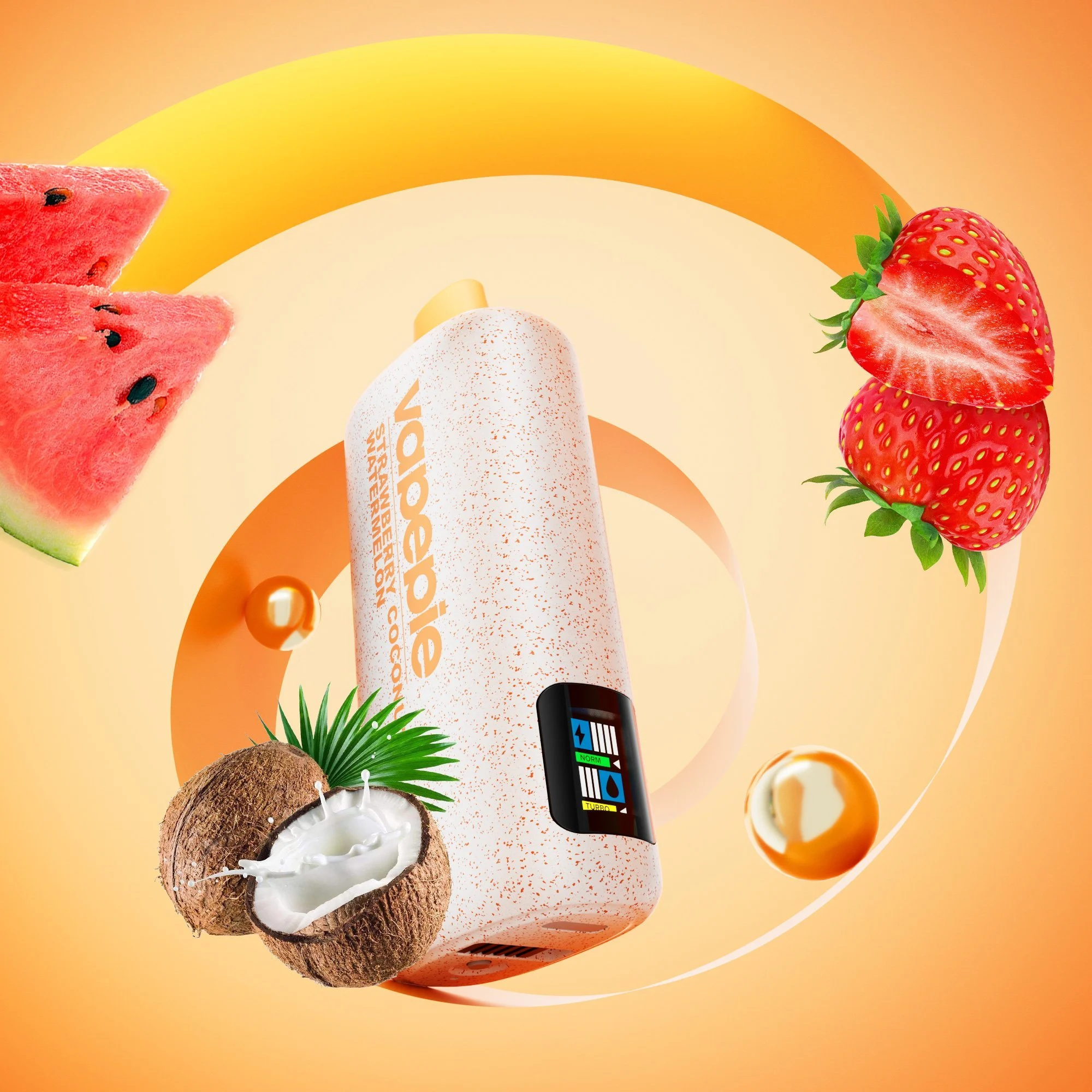 Vapepie Powergo 9800 Puffs Strawberry Coconut Watermelon Vapepie Powergo 9800 Puffs Strawberry Coconut Watermelon